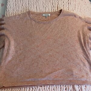 Madewell Peach Knit Sweater